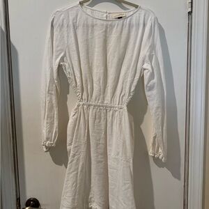 Universal Thread White Cutout Long Sleeve Mini Dress